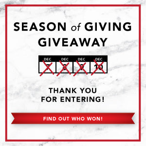 Season of Giving Giveaway - Winners