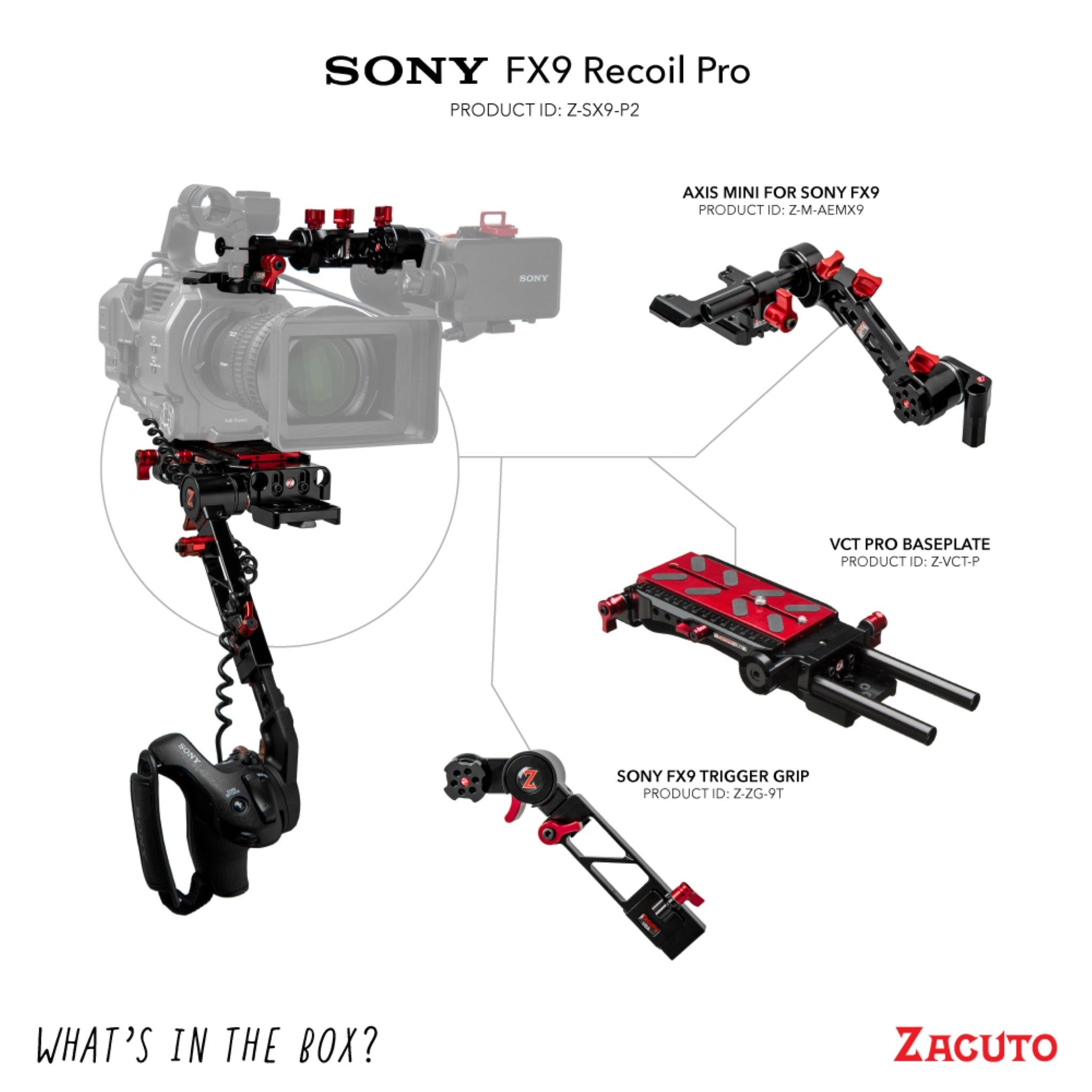 Fx9 Rig Sony FX9 Recoil Pro Shoulder Rig with Balance Grip
