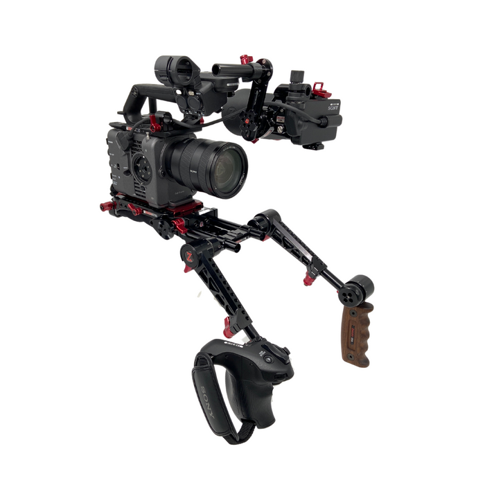 Sony FX6 Z-Finder Recoil Rig with Dual Trigger Grips