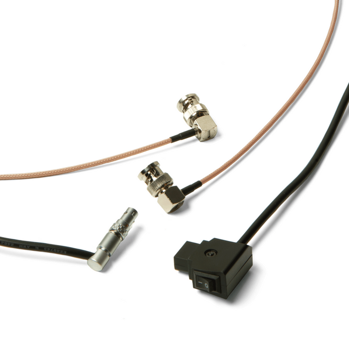 Cable de alimentación y vídeo SDI compatible con Lemo de 4 pines con interruptor de alimentación