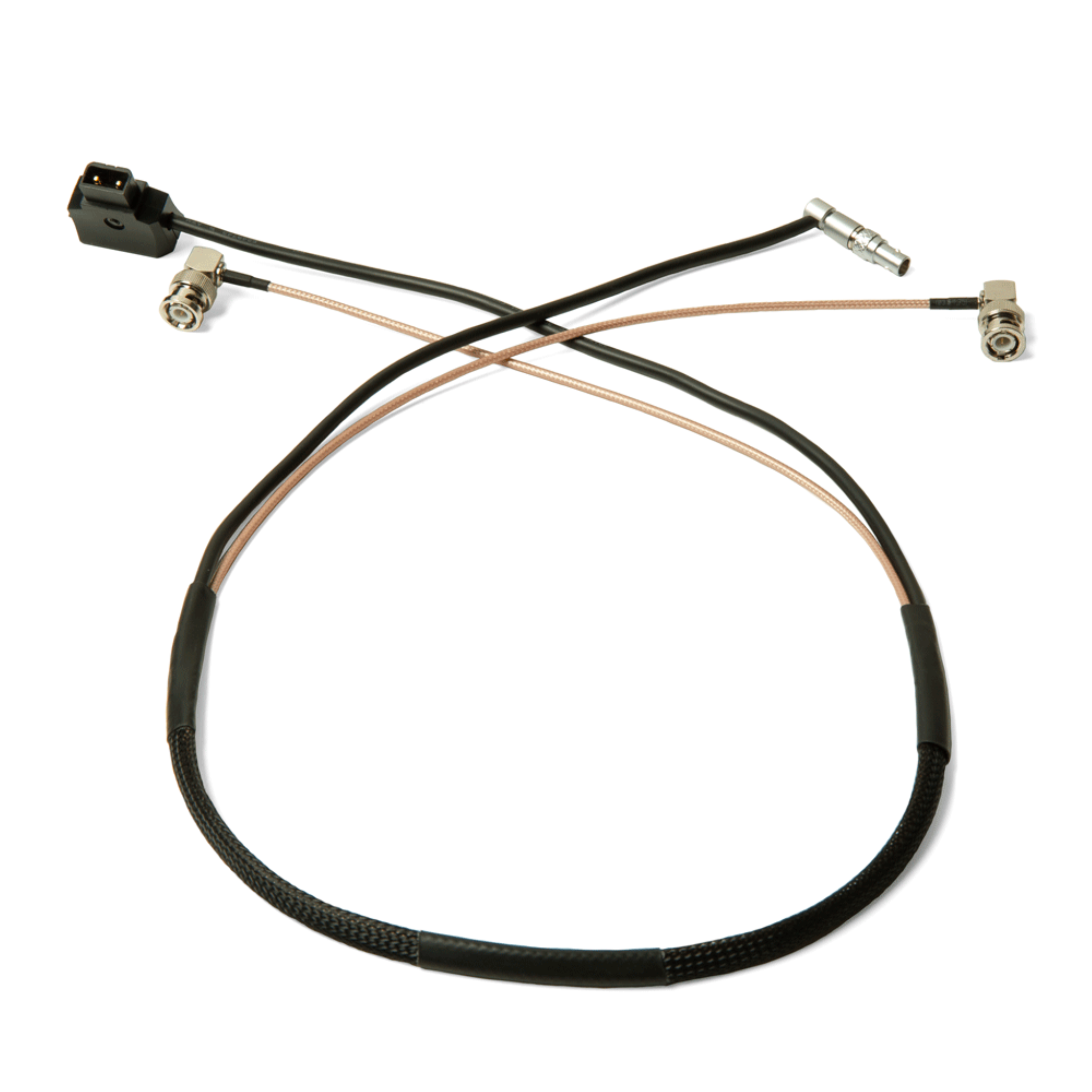 Cable de alimentación y vídeo SDI compatible con Lemo de 4 pines con interruptor de alimentación